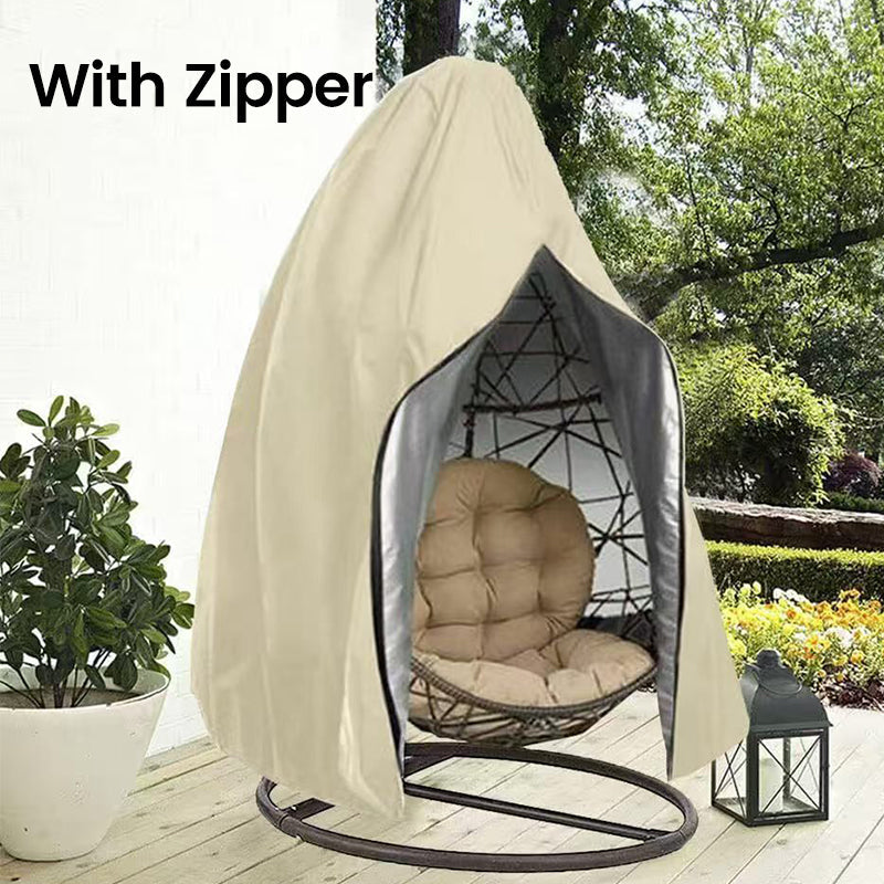 Housse de protection robuste et imperméable pour chaise œuf suspendue - Résistante aux UV, en tissu Oxford, avec fermeture éclair