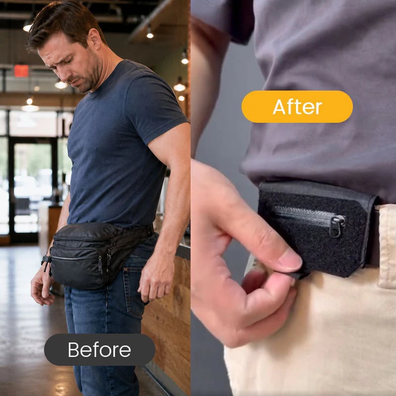LIMITE 50% DE RÉDUCTION Portefeuille de Ceinture Ultra-fin, Léger, Sécurisé