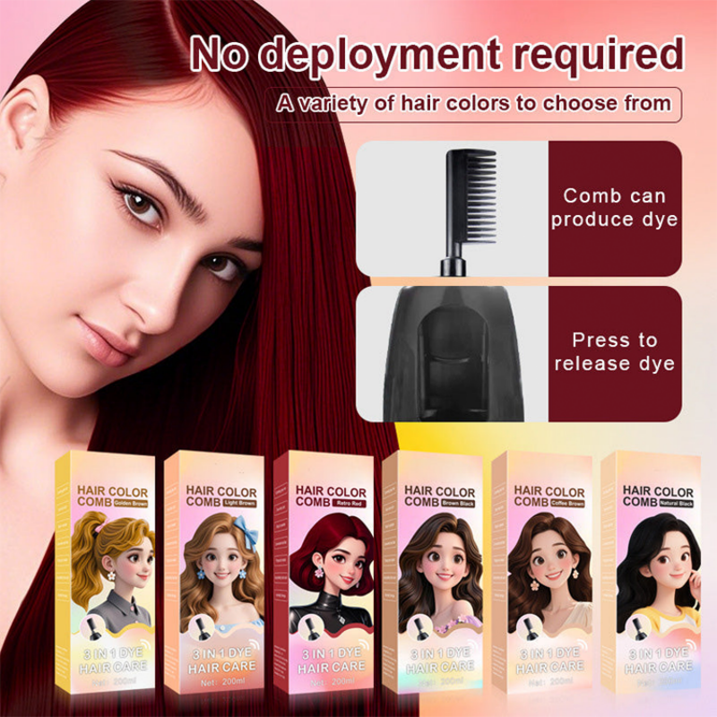 3-in-1 coloring comb