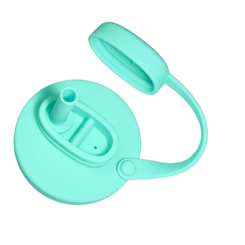 Égayez votre printemps avec un couvercle de canette en silicone avec paille, anti-déversement pour les canettes de boisson standard