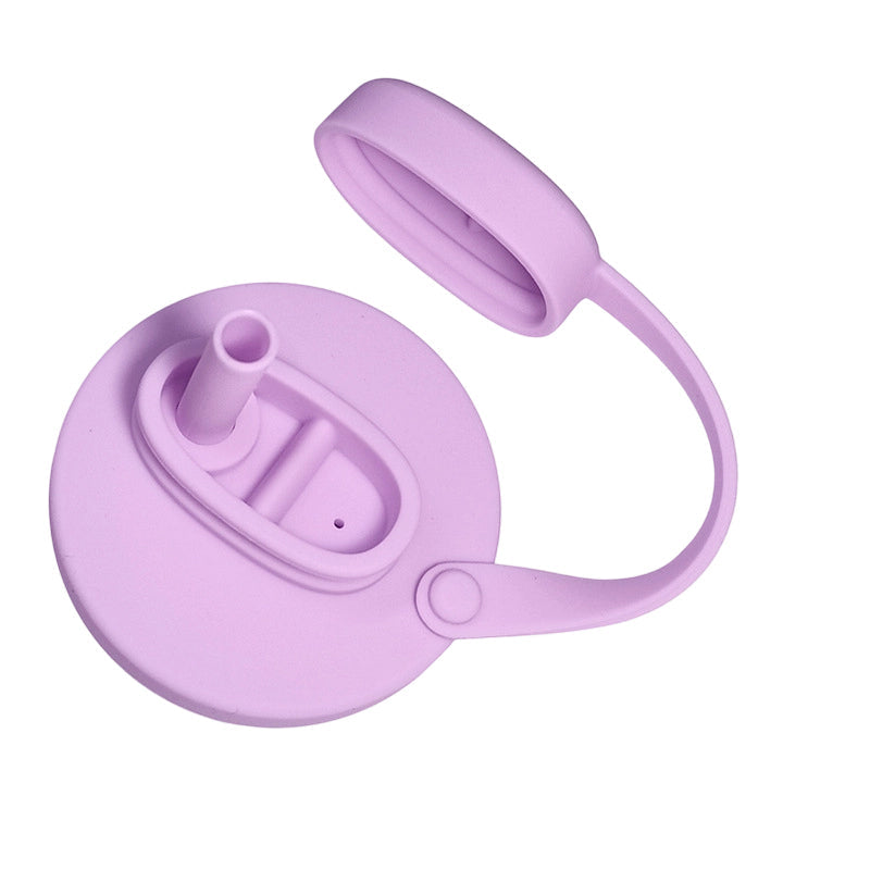 Égayez votre printemps avec un couvercle de canette en silicone avec paille, anti-déversement pour les canettes de boisson standard