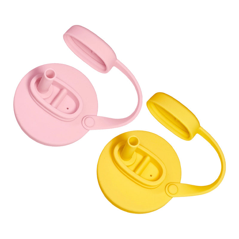 Égayez votre printemps avec un couvercle de canette en silicone avec paille, anti-déversement pour les canettes de boisson standard