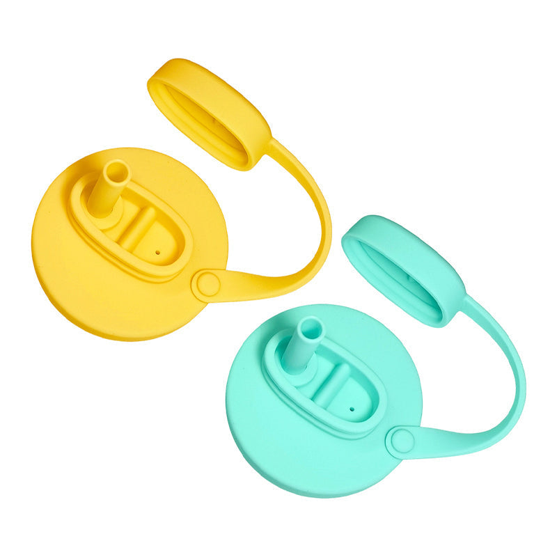 Égayez votre printemps avec un couvercle de canette en silicone avec paille, anti-déversement pour les canettes de boisson standard