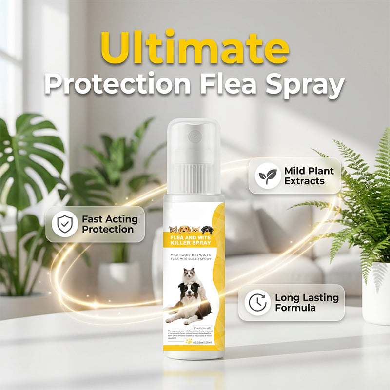 Déduction le Spray antiparasitaire doux pour animaux de compagnie