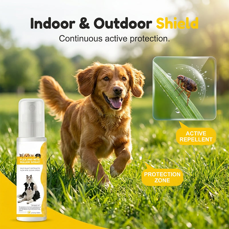 Déduction le Spray antiparasitaire doux pour animaux de compagnie