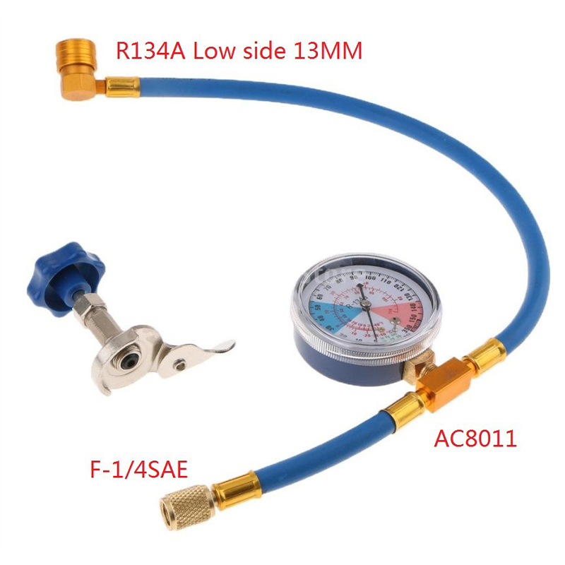 R134a Air Conditioning Refrigerant Charging Hose with Gauge
