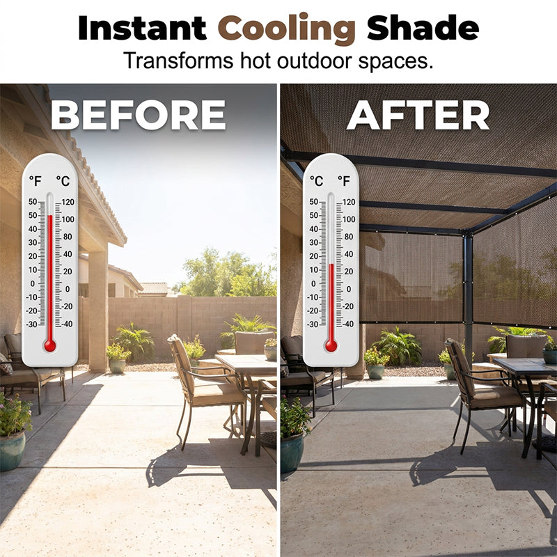 DE RÉDUCTION Pare-soleil tissé de haute qualité, résistant aux UV, respirant et rafraîchissant