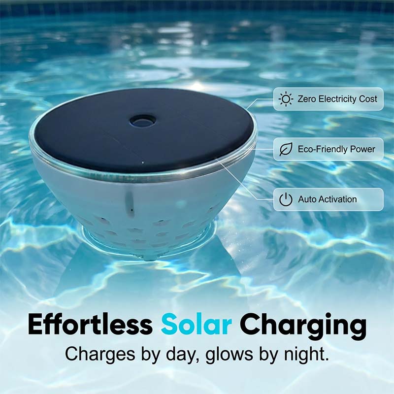 Floating Solar Pool Light with Fish Projection