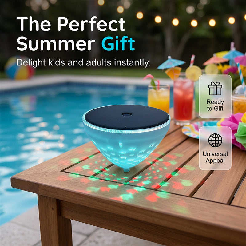 Floating Solar Pool Light with Fish Projection