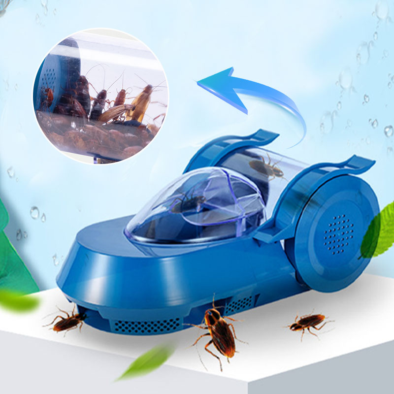 Reusable cockroach trap for the home with 3 baits