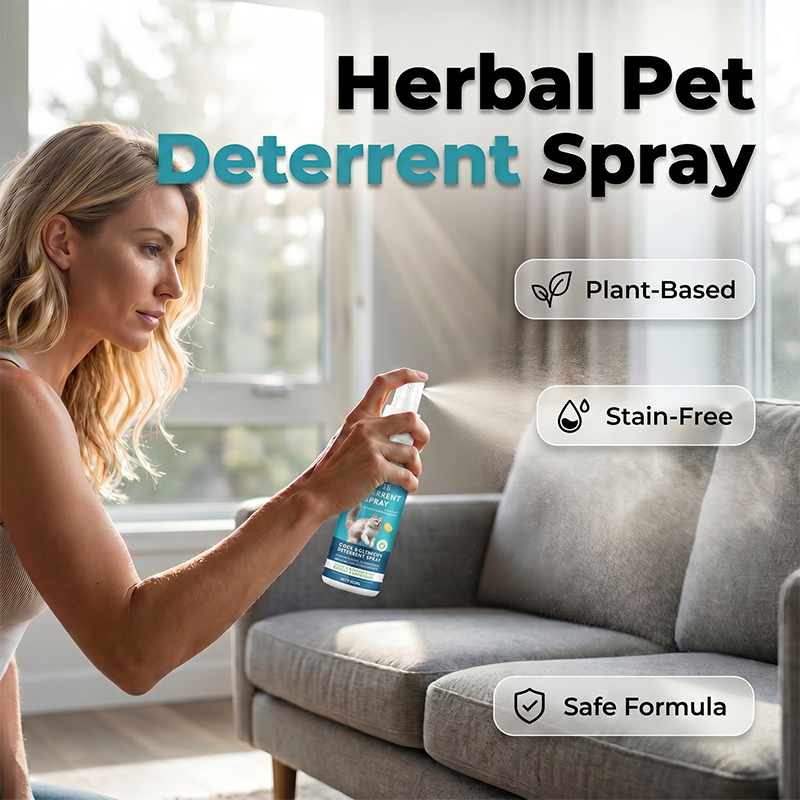 Vaporisateur répulsif à base de plantes pour chats et chatons