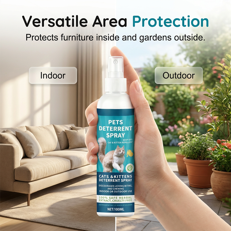Vaporisateur répulsif à base de plantes pour chats et chatons