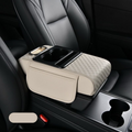 Coussin d'accoudoir de voiture, housse de console centrale 5 en 1 avec 2 sacs de rangement, porte-gobelet, emplacement pour boîte à mouchoirs, support pour téléphone pour berlines, accessoires de voiture, organisateurs intérieurs