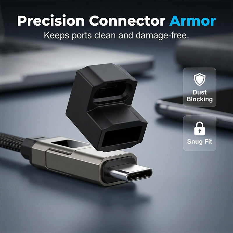 Special offer: Buy 2, get 1 FREE 4-in-1 charging cable with digital display and keychain fast charging, tangle-resistant and compact