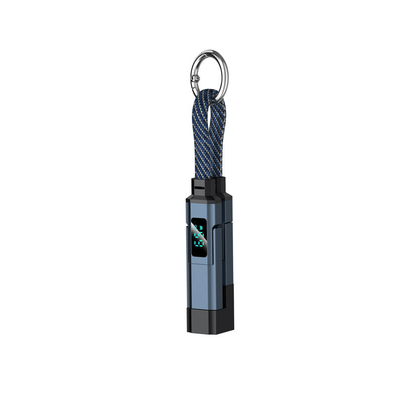 Special offer: Buy 2, get 1 FREE 4-in-1 charging cable with digital display and keychain fast charging, tangle-resistant and compact