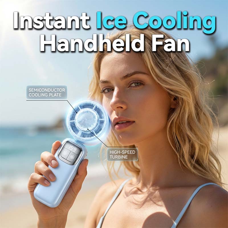 Dét -57 % (était 69,99 maintenant 29,99) Ventilateur portable pliable avec écran LED