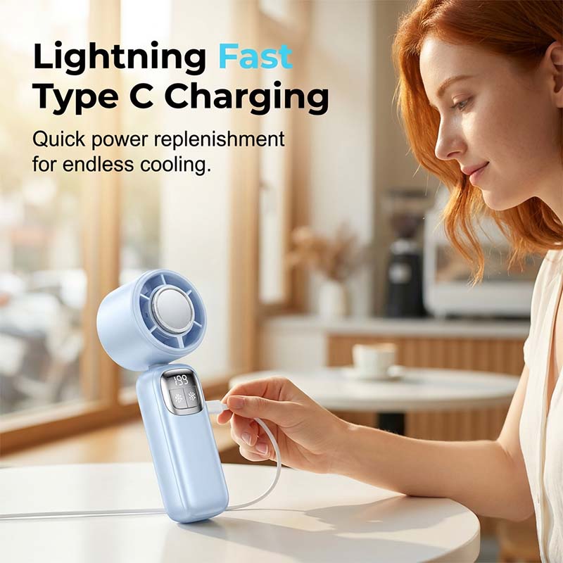 Dét -57 % (était 69,99 maintenant 29,99) Ventilateur portable pliable avec écran LED