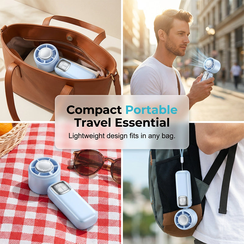 Dét -57 % (était 69,99 maintenant 29,99) Ventilateur portable pliable avec écran LED