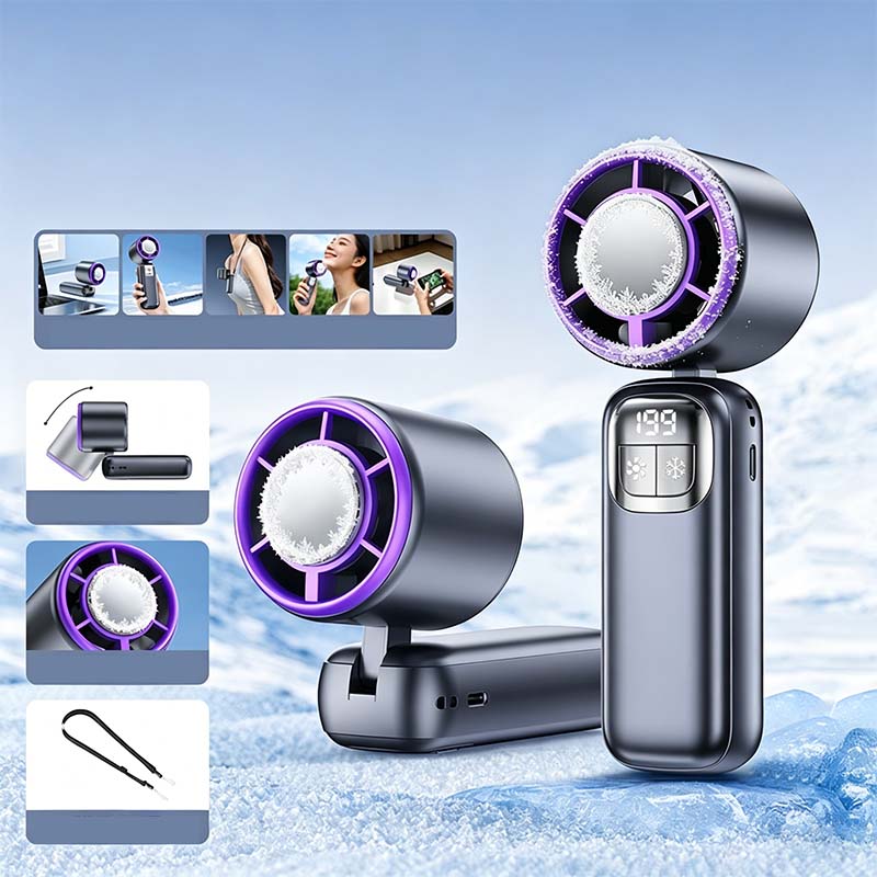 Dét -57 % (était 69,99 maintenant 29,99) Ventilateur portable pliable avec écran LED