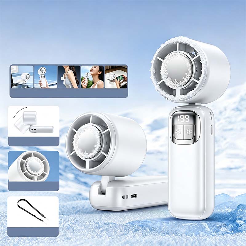 Dét -57 % (était 69,99 maintenant 29,99) Ventilateur portable pliable avec écran LED