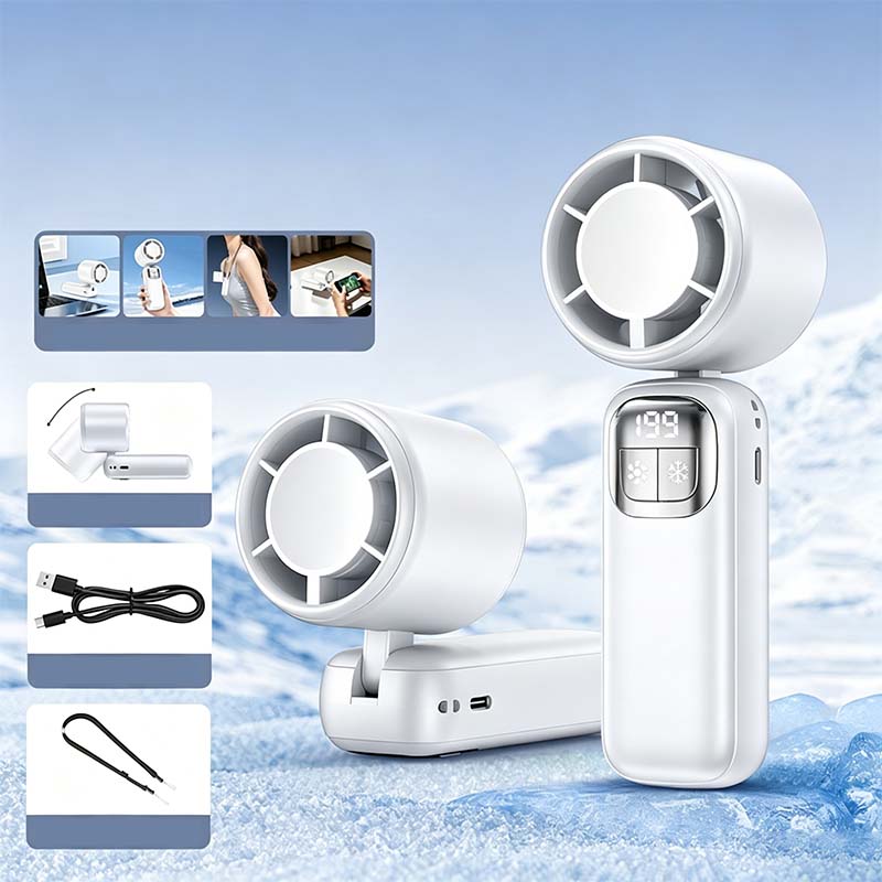 Dét -57 % (était 69,99 maintenant 29,99) Ventilateur portable pliable avec écran LED