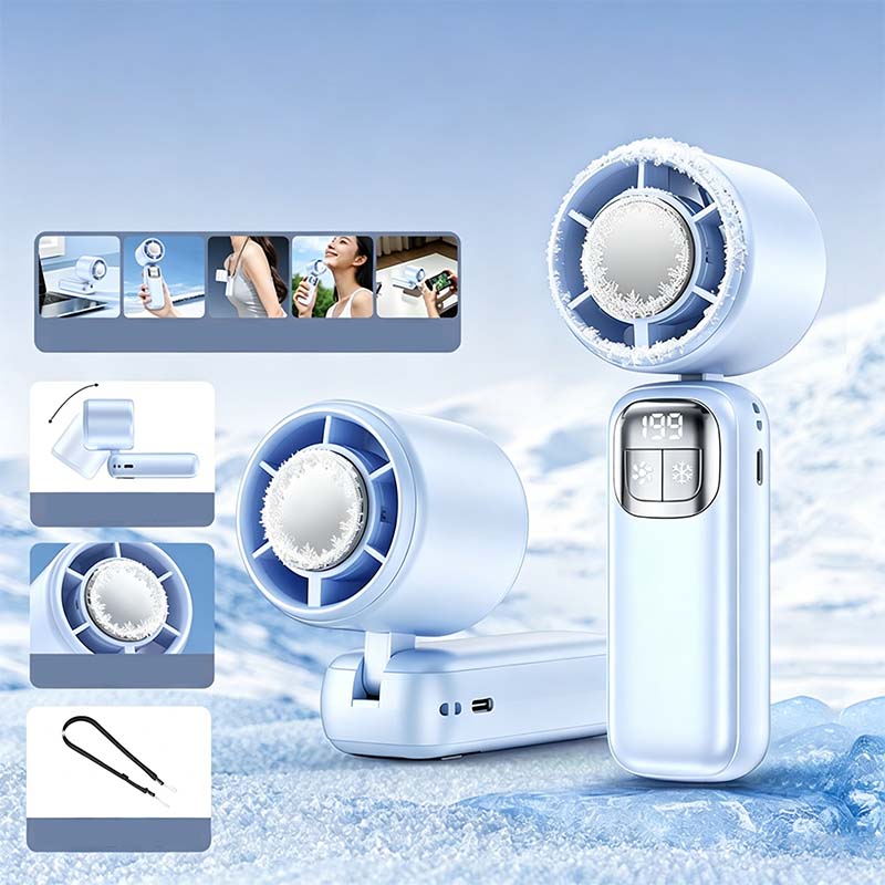 Dét -57 % (était 69,99 maintenant 29,99) Ventilateur portable pliable avec écran LED