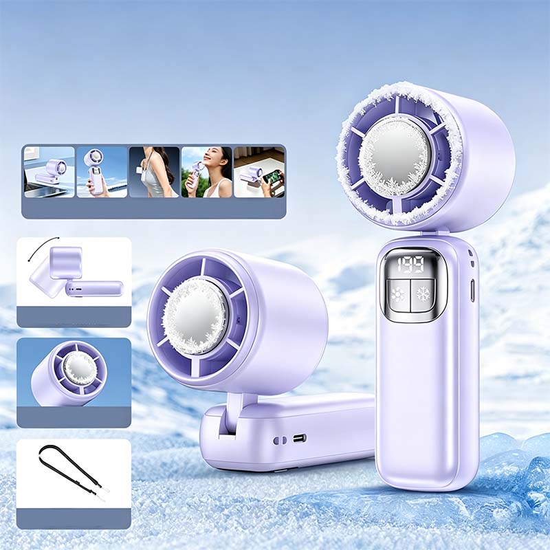 Dét -57 % (était 69,99 maintenant 29,99) Ventilateur portable pliable avec écran LED