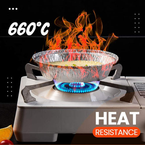 Heavy-Duty Oil-Resistant Round Aluminum Foil Containers