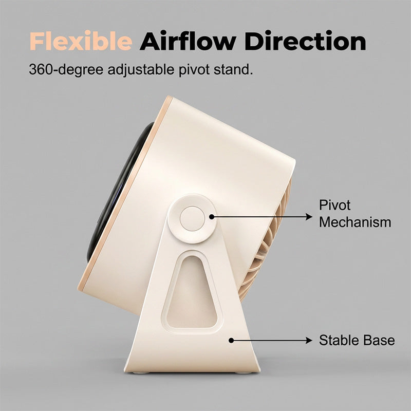 High-velocity suspended circulation fan, 100 speeds