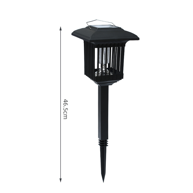 Appareil Anti-Moustiques Solaire Extérieur Double Éclairage (Violet/Blanc), Longue Autonomie, 4 Options, Idéal pour Jardin, Terrasse & Camping