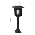Appareil Anti-Moustiques Solaire Extérieur Double Éclairage (Violet/Blanc), Longue Autonomie, 4 Options, Idéal pour Jardin, Terrasse & Camping