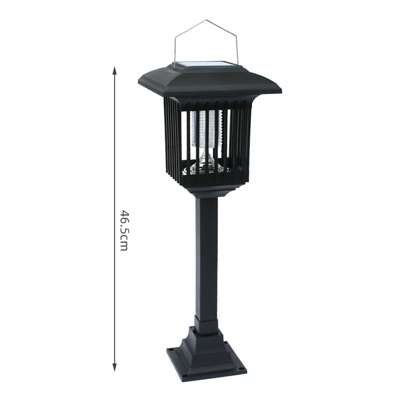 Appareil Anti-Moustiques Solaire Extérieur Double Éclairage (Violet/Blanc), Longue Autonomie, 4 Options, Idéal pour Jardin, Terrasse & Camping