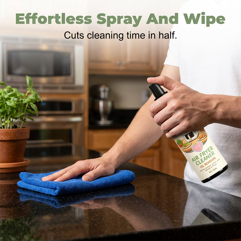 2-in-1 cleaning and degreasing spray for air fryers