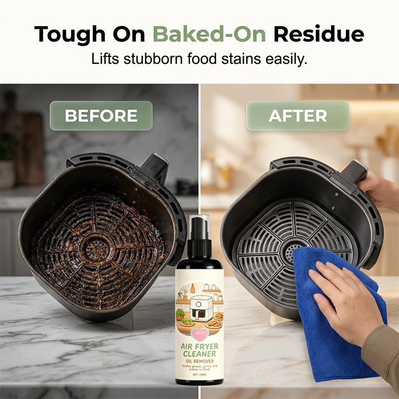 2-in-1 cleaning and degreasing spray for air fryers