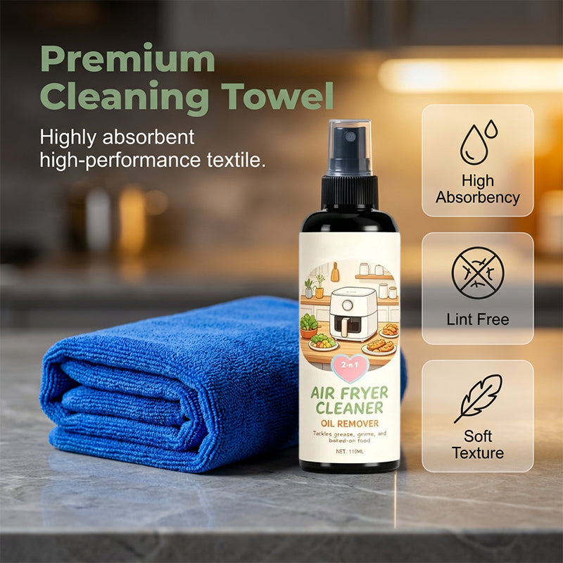 2-in-1 cleaning and degreasing spray for air fryers