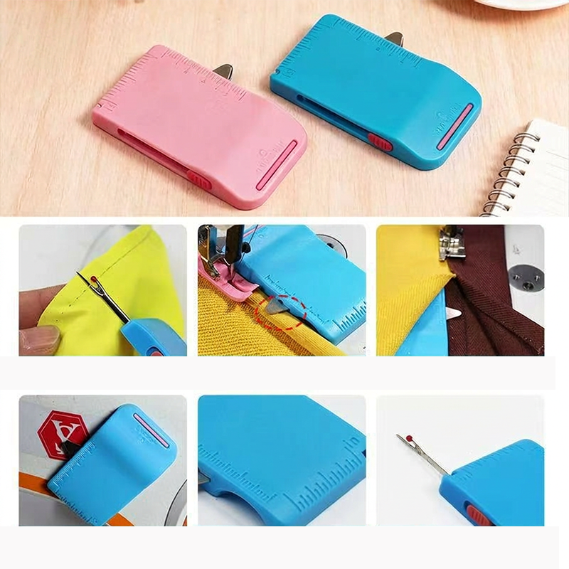 Guide Couture & Découseur Multifonction Précision, Compact, 2 Couleurs, 33g, Idéal Couture & Patchwork