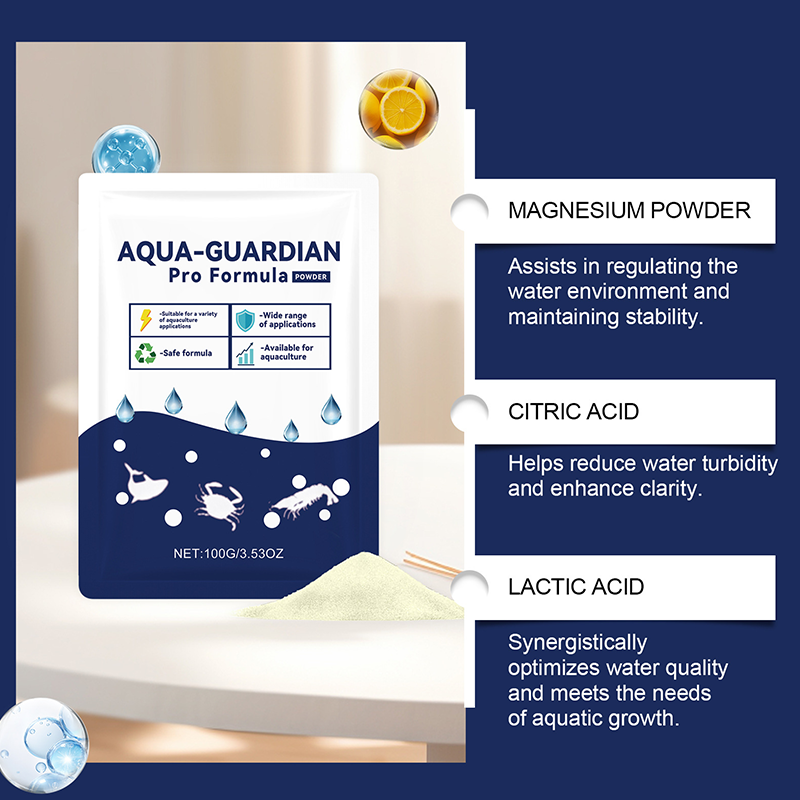 Poudre clarifiante Aqua pour réduire rapidement l'eau trouble, sans danger pour les poissons et les crevettes, pour eau douce et eau de mer 100 g