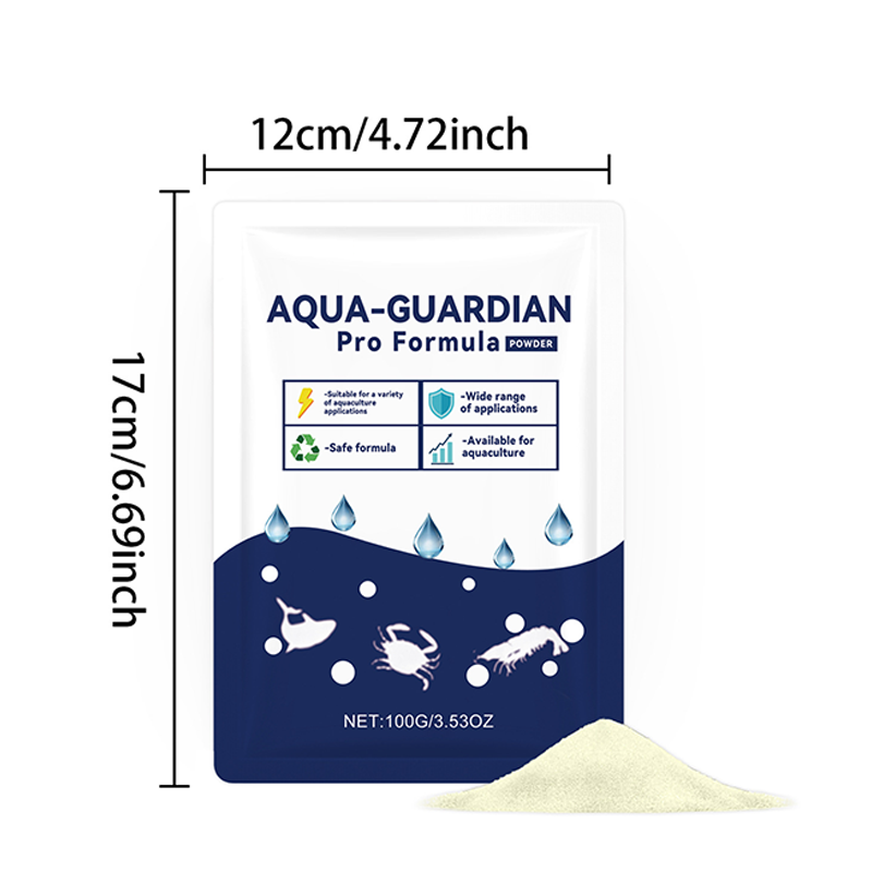 Poudre clarifiante Aqua pour réduire rapidement l'eau trouble, sans danger pour les poissons et les crevettes, pour eau douce et eau de mer 100 g