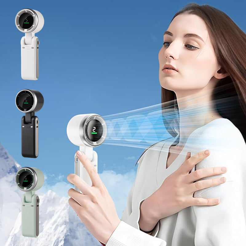 Ventilateur portable turbo 3-en-1 à 5 vitesses, autonomie de 24 h | Le cadeau idéal pour la fête des pères et pour les navetteurs