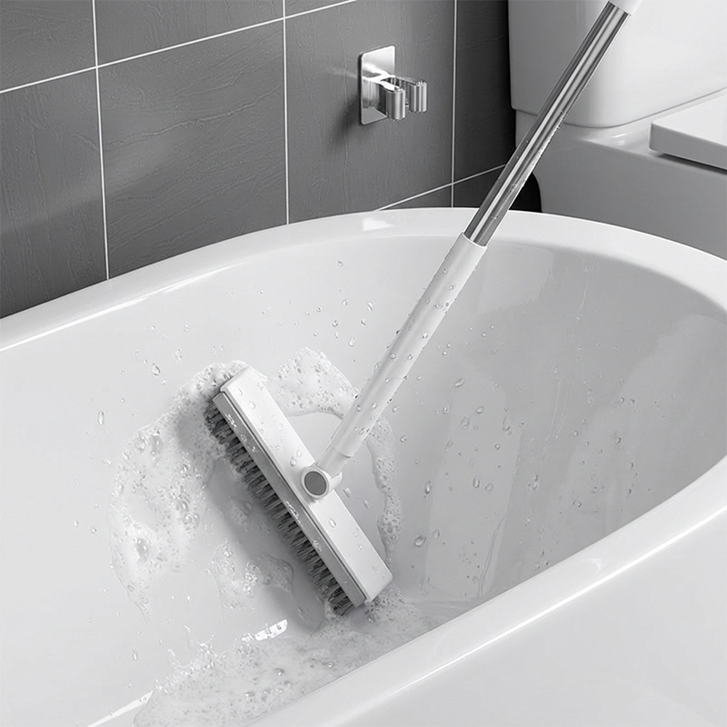 Prix surprise Brosse 2-en-1 pour joints et coins avec raclette