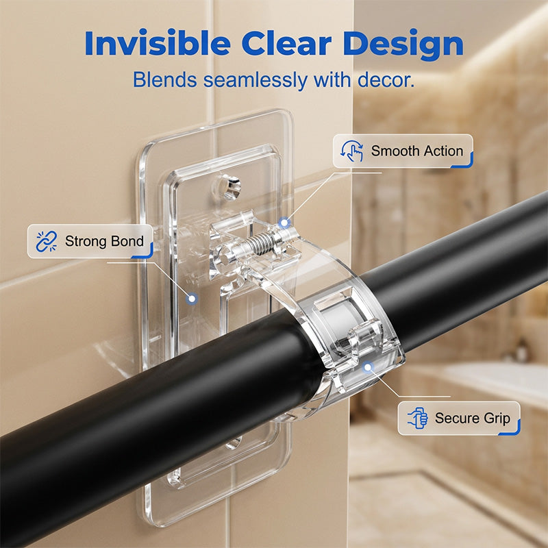 Heavy-Duty Self-Adhesive Rod Holders