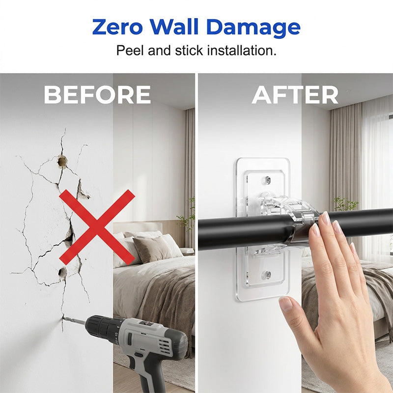 Heavy-Duty Self-Adhesive Rod Holders