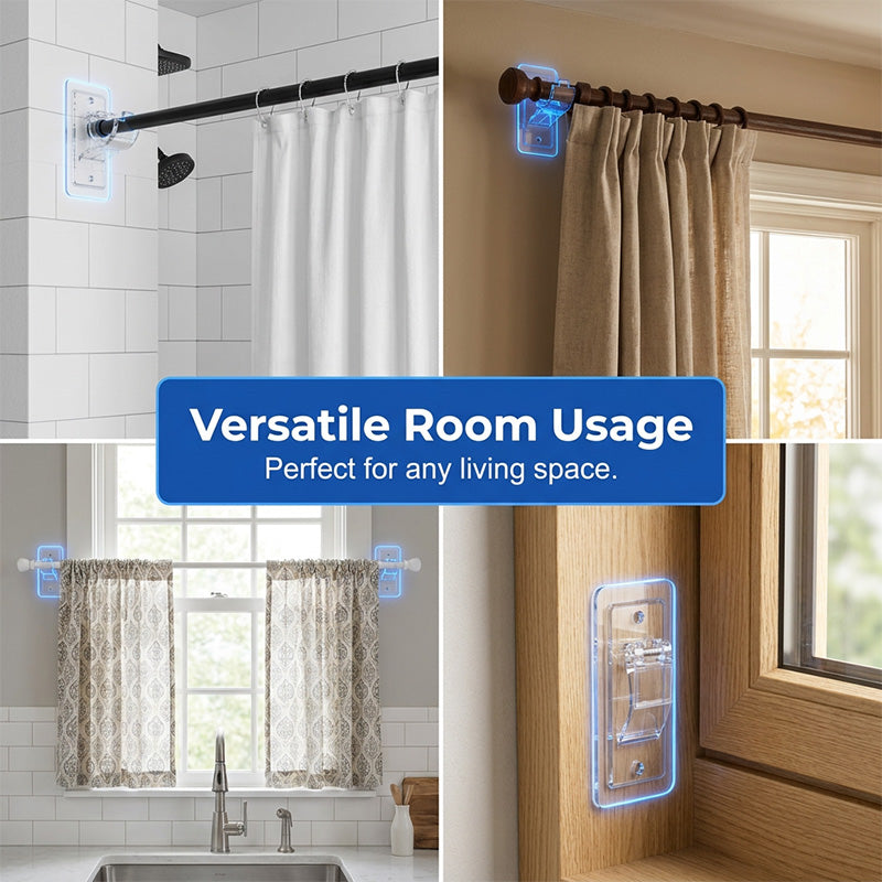 Heavy-Duty Self-Adhesive Rod Holders