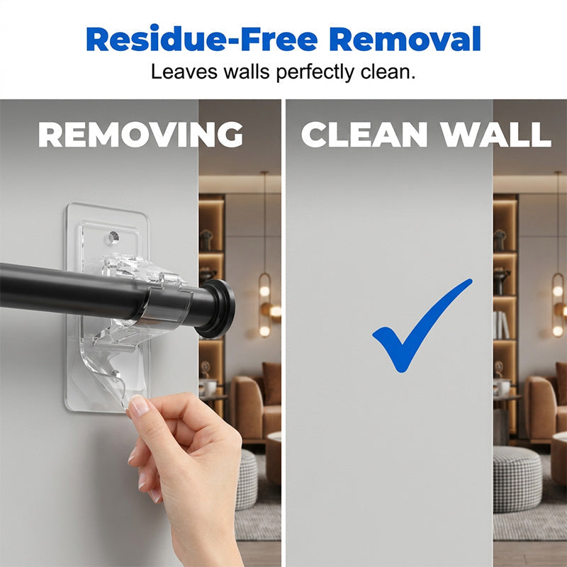 Heavy-Duty Self-Adhesive Rod Holders