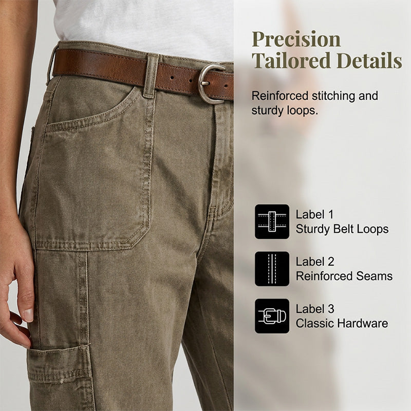 Pantalon cargo capri décontracté coupe ample, poches multiples, tissu respirant, 6 tailles, idéal pour l'été et le quotidien