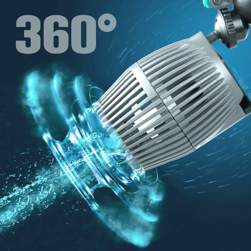 Water circulation pump for aquarium mini-waves
