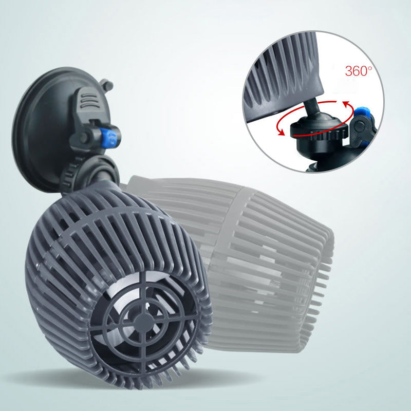Water circulation pump for aquarium mini-waves