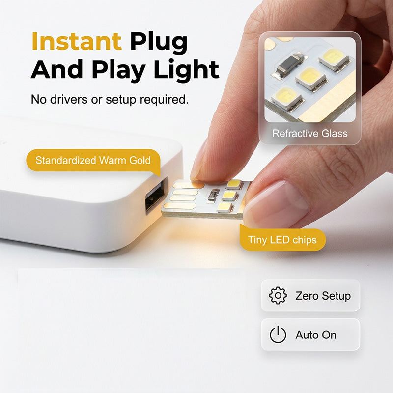 Mini veilleuse LED USB portable, lumière douce