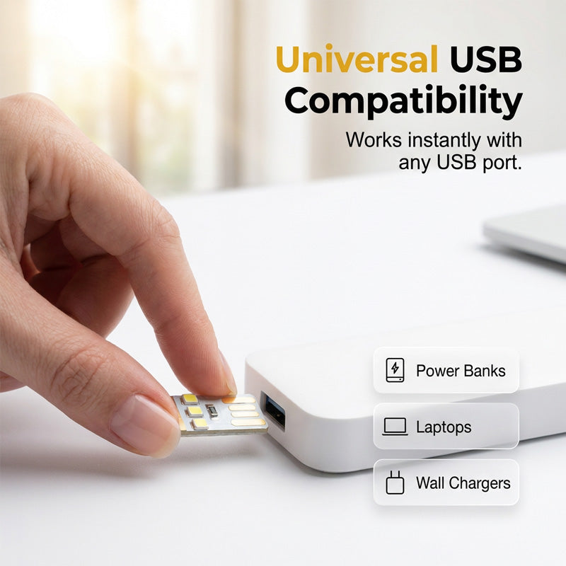 Mini veilleuse LED USB portable, lumière douce