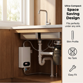Chauffe-Eau Électrique Instantané sans Réservoir Compact, Écran LED et Protection Anti-Fuite